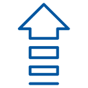 Icon of an upward arrow