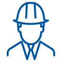 Icon of a person in a construction hat